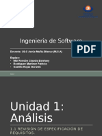 1.1 Revisión de Especificación de Requisitos.