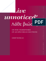 PhA 111 - Roskam - Live Unnoticed - On The Vicissitudes of An Epicurean Doctrine (2007) PDF