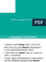 CEFR: Language Knowledge Scales