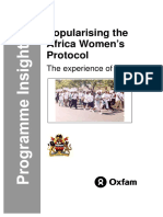 Africa Women's Protocol: The Experience of Malawi