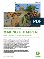 Making It Happen: Oxfam's Proposals For The Post-2015 Framework