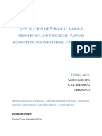 Application of Physical Vapour Deposition and Chemical Vapour Deposition For Industrial Components