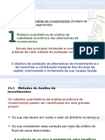 Cap 15 - Métodos de Avaliação Econômica de Investimentos