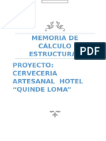 Memoria Tecnica Hotel Quinde Loma