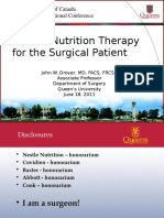 Enteral Nutrition Therapy For The Surgical Patient