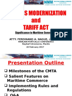 Customs Modernization and Tariff Act - Presentation by Atty Randy Nague