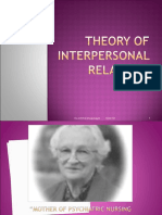 Theory of Interpersonal Relations-Peplau
