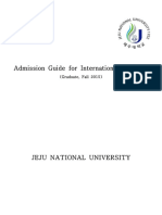 Admission Guide For International Students: (Graduate, Fall 2015)