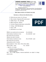 Paper Cup Machine Price List W.E.F 1.3.2010