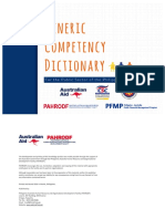 Generic Competency Dictionary