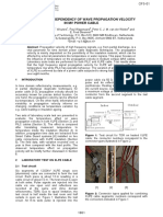 Temperature Dependency of Wave Propagation Velocity in MV Power Cable