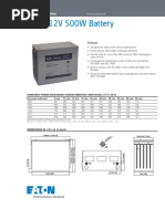 Eaton 12V 500W Battery: Powerware Series