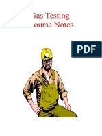 Gas Testing COURSE NOTES