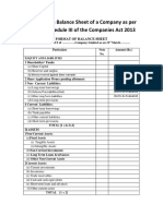 Balance Sheet Company