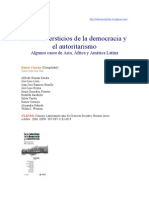 En Los Intersticios de La Democracia y El Autoritarismo