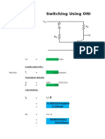 Switching Using ONE Transistors: Vs 9 Volts