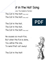 The Cat in The Hat Song