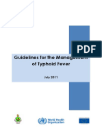 WHO 2011 Typhoid Fever PDF