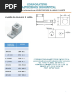 Catalogo Zapatas de Aluminio y Zapatas Electricas