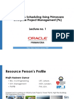 Primavera - Lecture No. 1 PDF