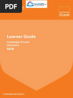 Chemistry 5070 Learner Guide From Examination From 2016