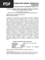 Modelo de Medida Cautelar de Innovar Dentro de Proceso Contencioso Administrativo Laboral - Autor José María Pacori Cari