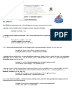 Ficha de Trabalho (Pronominalização Regras) PDF