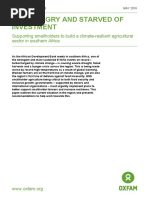 Hot, Hungry and Starved of Investment: Supporting Smallholders To Build A Climate-Resilient Agricultural Sector in Southern Africa