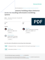 Specifying Parametric Building Object Behavior BOB