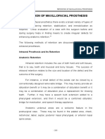 Retention of Maxillofacial Prosthesis