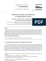 Dialectical Profiles and Indicators of Argumentative Moves