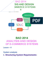 Analysis and Design: of E-Commerce Systems 6