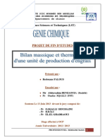 Bilan Massique Et Thermique D' - FALOUS Redouane - 917