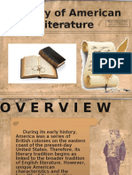 History of American Literature: A Report For E.A. Literature