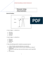 Ultrasonic Testing: Answer All Questions