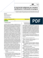 Nota Técnica Prevención 786: Transporte de Mercancías Peligrosas Por Carretera