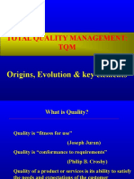 Total Quality Management: TQM: Origins, Evolution & Key Elements