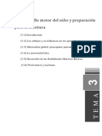 El Desarrollo Motor Del Niño y Preparación para La Escritura PDF