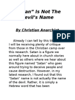 Satan Is Not The Devil