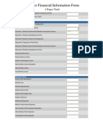 Equator Financial Information Form: 4 Pages Total