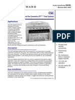 Speed Control For Cummins PT™ Fuel System: Applications