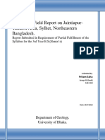 Geological Field Report On Jaintiapur-Tamabil Area, Sylhet