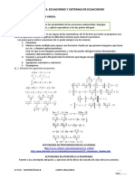 T3 - Ecuaciones y Sistemas de Ecuaciones
