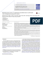 Reducing Nurses' Stress - A Randomized Controlled Trial of A Web-Based