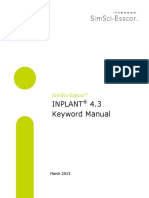 INPLANT Keyword Manual