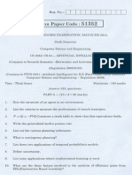 CS2351 AI Question Paper May June 2014