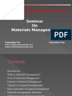 Materials Management