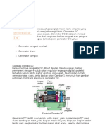 Pengertian Dan Prinsip Kerja Generator DC