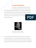 Rack and Pinion Gears Information