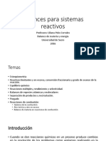 Balances para Sistemas Reactivos U2 Sistemas-Reactivos 2016